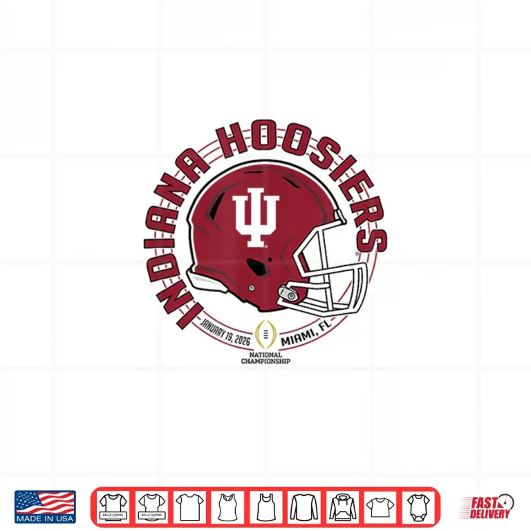 Indiana Hoosiers Cfp National Championship 2026 Blitz White Shirt 4 Design Indiana Hoosiers CFP National Championship 2026 Blitz White Shirt