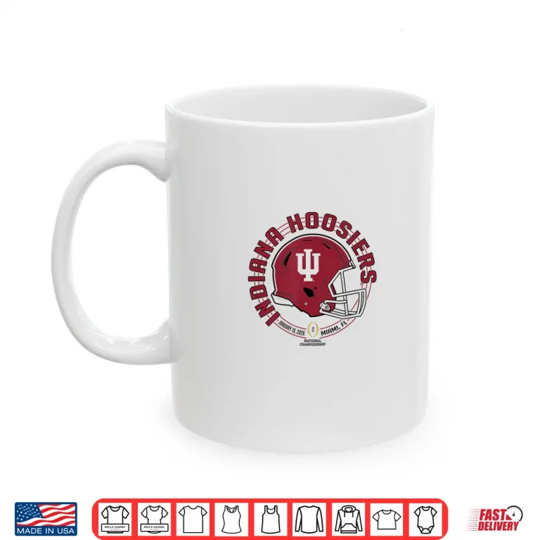 Indiana Hoosiers Cfp National Championship 2026 Blitz White Shirt 3 Mug Indiana Hoosiers CFP National Championship 2026 Blitz White Shirt