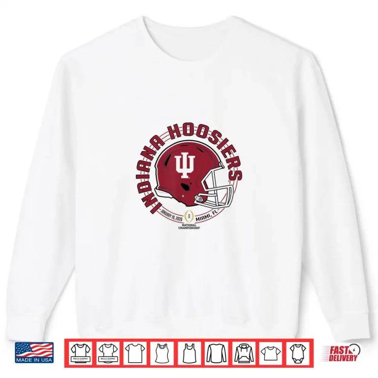 Indiana Hoosiers Cfp National Championship 2026 Blitz White Shirt 2 Sweatshirt Indiana Hoosiers CFP National Championship 2026 Blitz White Shirt