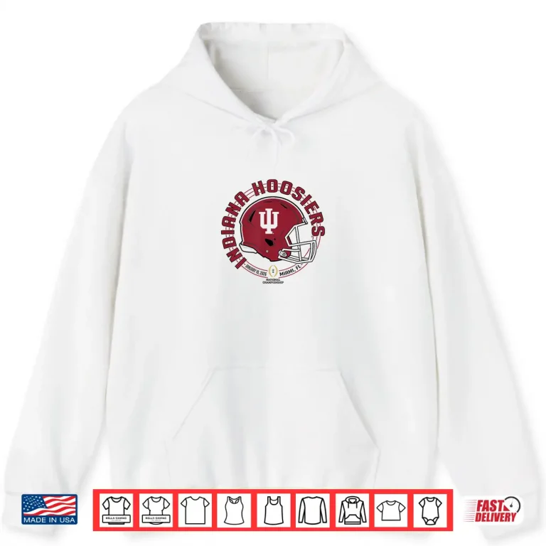 Indiana Hoosiers Cfp National Championship 2026 Blitz White Shirt 1 Hoodie Indiana Hoosiers CFP National Championship 2026 Blitz White Shirt
