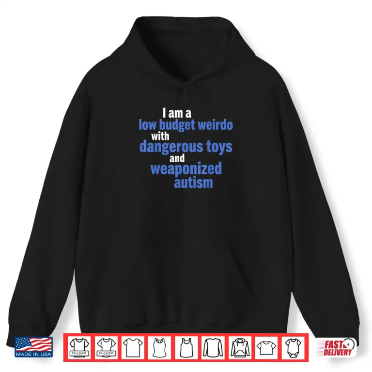 Hoodie I Am A Low Budget Weirdo with Toys Funny Quote Shirt