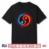 Fire And Water Yin Yang Symbol Balance Tai Chi Energy Shirt