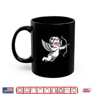 Mug Valentines Day Cupid Angel with Heart Sunglasses Shirt