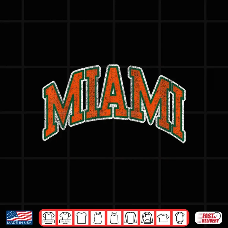 Miami Florida Fl Vintage Athletic Sports Souvenir Men Women Shirt 4 Design Miami Florida FL Vintage Athletic Sports Souvenir Men Women Shirt