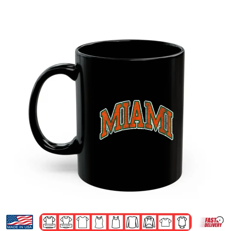 Miami Florida Fl Vintage Athletic Sports Souvenir Men Women Shirt 3 Mug Miami Florida FL Vintage Athletic Sports Souvenir Men Women Shirt