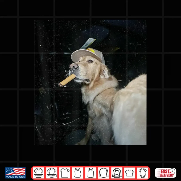 Dog Smoking Cigarette Funny Golden Meme Shirt 4 Design Dog Smoking Cigarette Funny Golden Meme Shirt