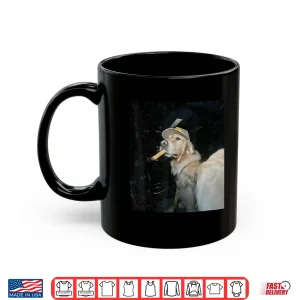 Mug Dog Smoking Cigarette Funny Golden Meme Shirt