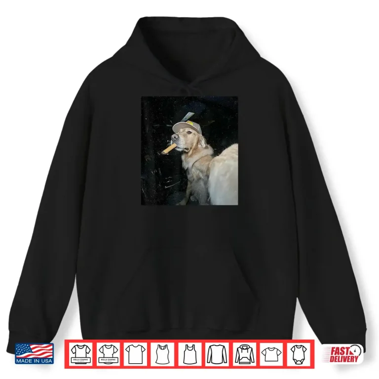Dog Smoking Cigarette Funny Golden Meme Shirt 1 Hoodie Dog Smoking Cigarette Funny Golden Meme Shirt