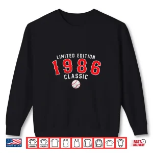 Sweatshirt 40 Year Old 1986 Classic Baseball 40th Birthday Shirt