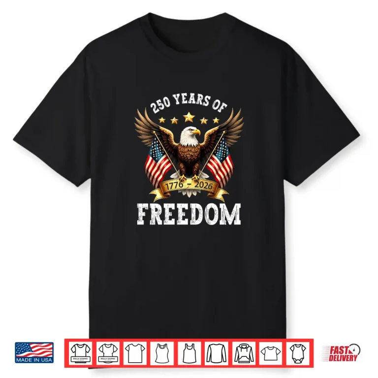250th Anniversary American Flag Eagle 1776 2026 Patriotic Shirt