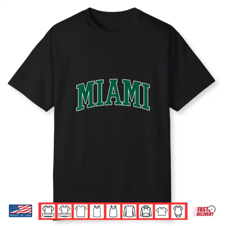 Retro Miami Men Miami Women Vintage Classic Orange Shirt