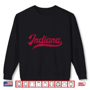 Sweatshirt Indiana in Vintage Athletic Sports Style 80s 90s Shirt