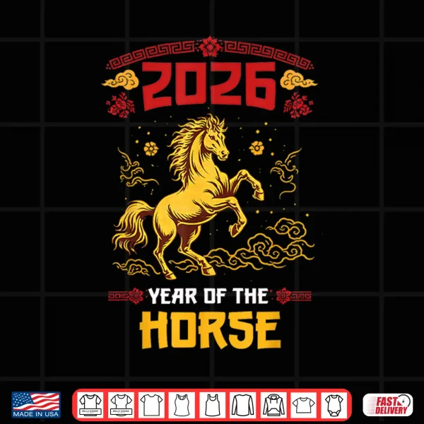 Design Year of The Horse 2026 Lunar New Year Chinese New Year 2026 Shirt 1