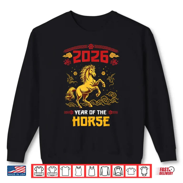 Sweatshirt Year of The Horse 2026 Lunar New Year Chinese New Year 2026 Shirt 1