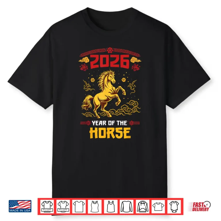 Year of The Horse 2026 Lunar New Year Chinese New Year 2026 Shirt 1
