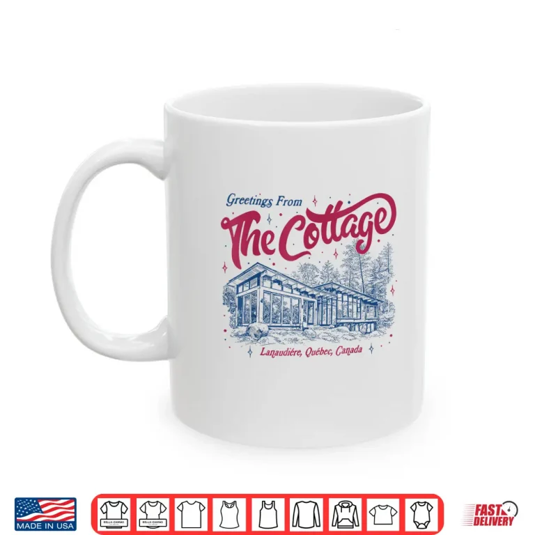 Vintage Greetings From The Cottage Shirt 3 Mug Vintage Greetings from The Cottage Shirt 1