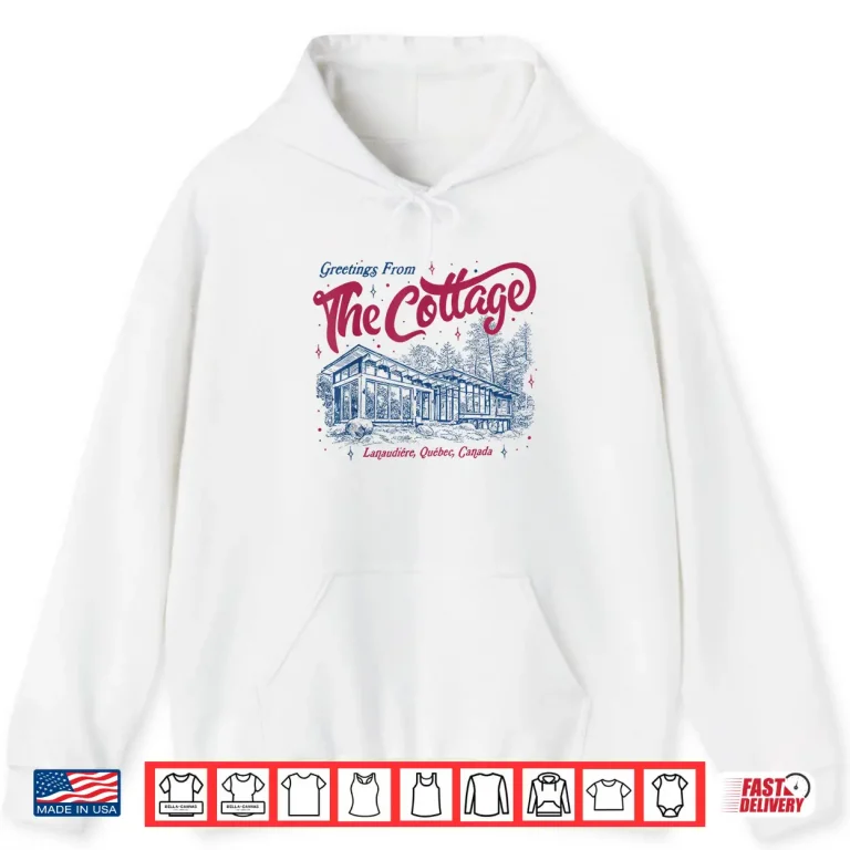 Vintage Greetings From The Cottage Shirt 1 Hoodie Vintage Greetings from The Cottage Shirt 1