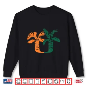 Sweatshirt Vintage Classic 90s Miami Palm Trees UM Shirt 1