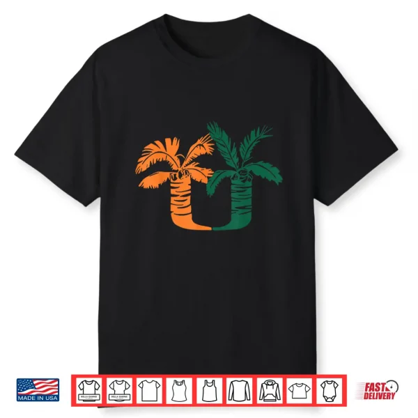 Vintage Classic 90’S Miami Palm Trees Um Shirt