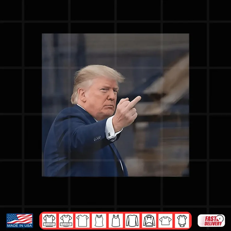 Design Trump Shows Middle Finger 2026 Shirt 1