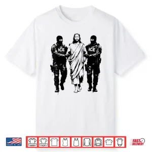 Resist Ice Jesus Solidarity Immigrant Rights Art Shirt