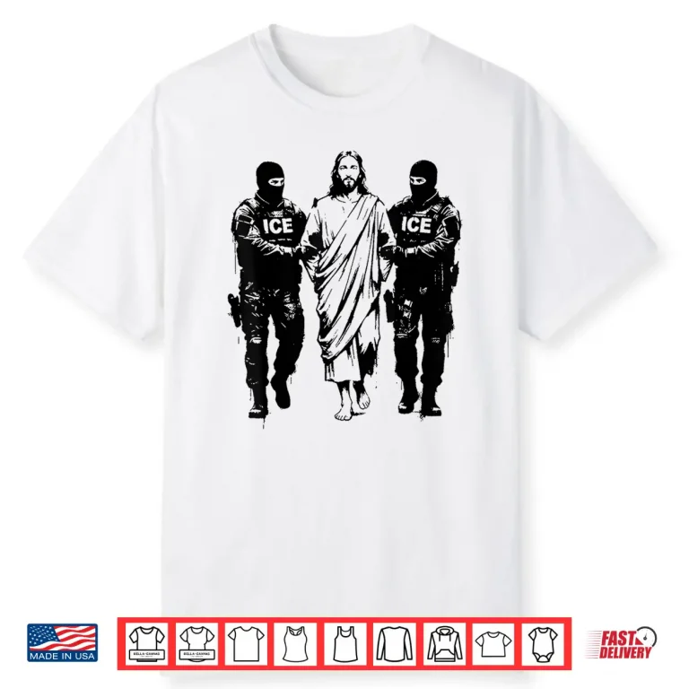 Resist ice Jesus Solidarity Immigrant Rights Art Shirt 1