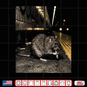 Design NYC Subway Rat Smoking Meme Funny Shirt 1