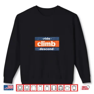 Sweatshirt Cycling Vintage Distressed Climbing Shirt 1