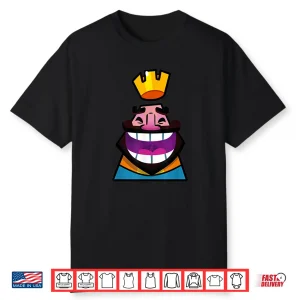 Clash Royale Laughing King Emote Mobile Game Emoji Shirt