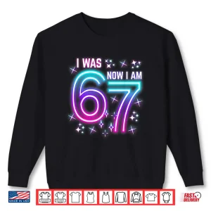 Sweatshirt 7th Birthday Kids Funny Six Seven I was 6 Now Im 7 Year Old Shirt 1