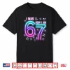 7Th Birthday Kids Funny Six Seven I Was 6 Now I’M 7 Year Old Shirt