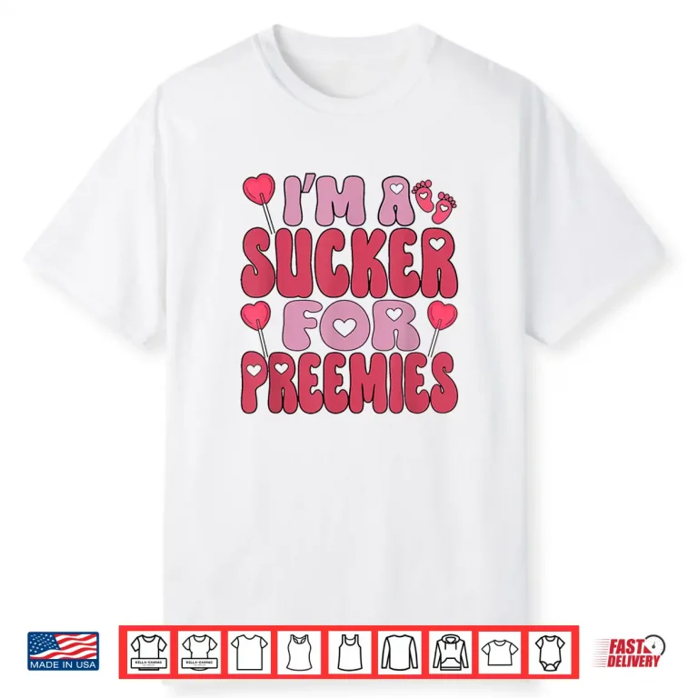 Women NICU Nurse Valentines Day Retro Neonatal ICU Nurse Shirt