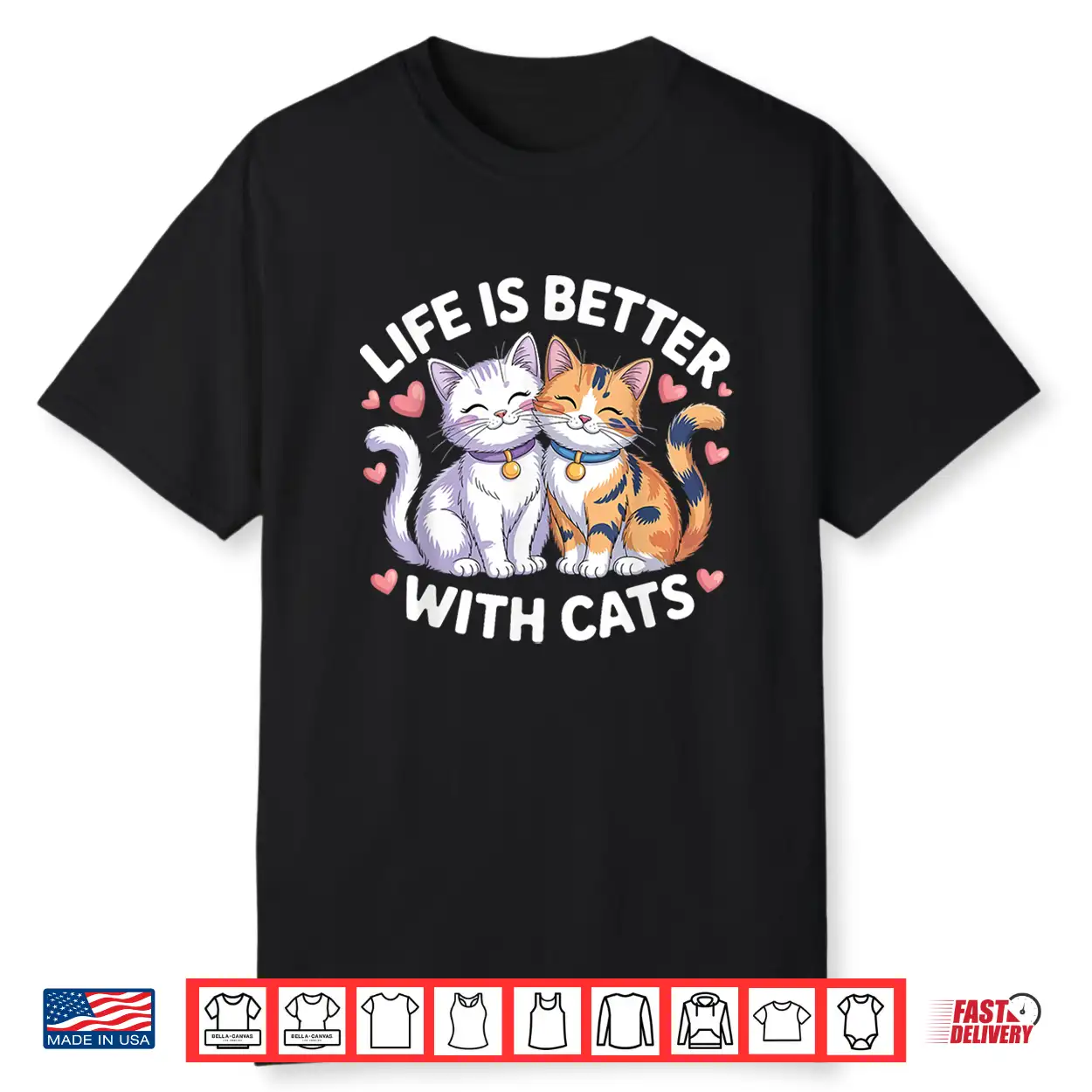 Valentine’s Cat Lover Life is Better with Cats Mother’s Day Shirt Valentine’s Cat Lover Life is Better with Cats Mother’s Day Shirt