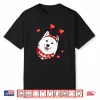 Samoyed Face Valentine’s Day Matching Owner Family Kids Shirt