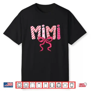 Mimi Valentine Pink Coquette Bow Valentine’s Day Grandma Shirt