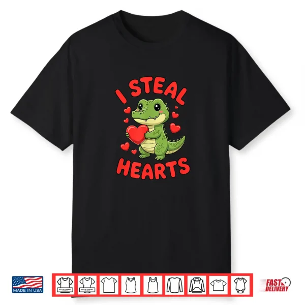 I Steal Hearts Valentine’s Day Alligator Shirt