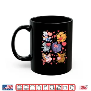 Mug Godzilla Heart Character Collage Valentines Day Love Kaiju Shirt