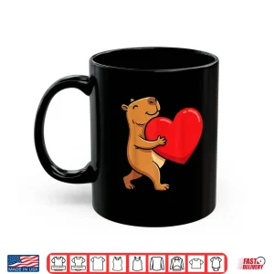 Mug Funny Valentines Day Gifts I Steal Hearts Kids Capybara Shirt