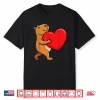 Funny Valentine’s Day Gifts I Steal Hearts Kids Capybara Shirt
