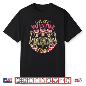 Funny Valentine’s Day Friends Anti Valentine Club Shirt