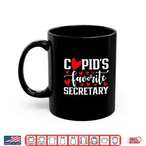 Mug Cupids Favorite Secretary Cute Heart Valentines Day Shirt