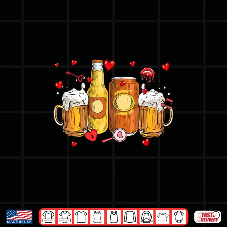 Design Beer Collection Valentines Day Matching Drinker Family Shirt