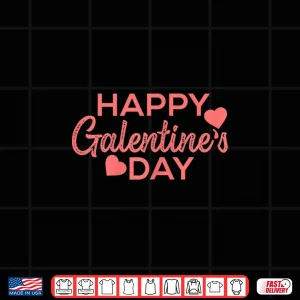 Design Womens Happy Galentines Day Valentine Love Girl Power Shirt