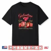 Retro Galentine Girls Club Celebration Martini Glass Graphic Shirt