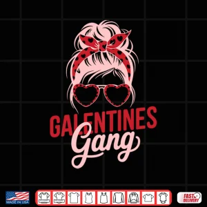 Design Galentines Day Galentine Gang Women Friends Girls Besties Long Sleeve Shirt