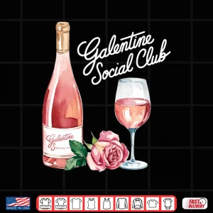 Design Galentine Social Club Funny Galentines Day Party Long Sleeve Shirt