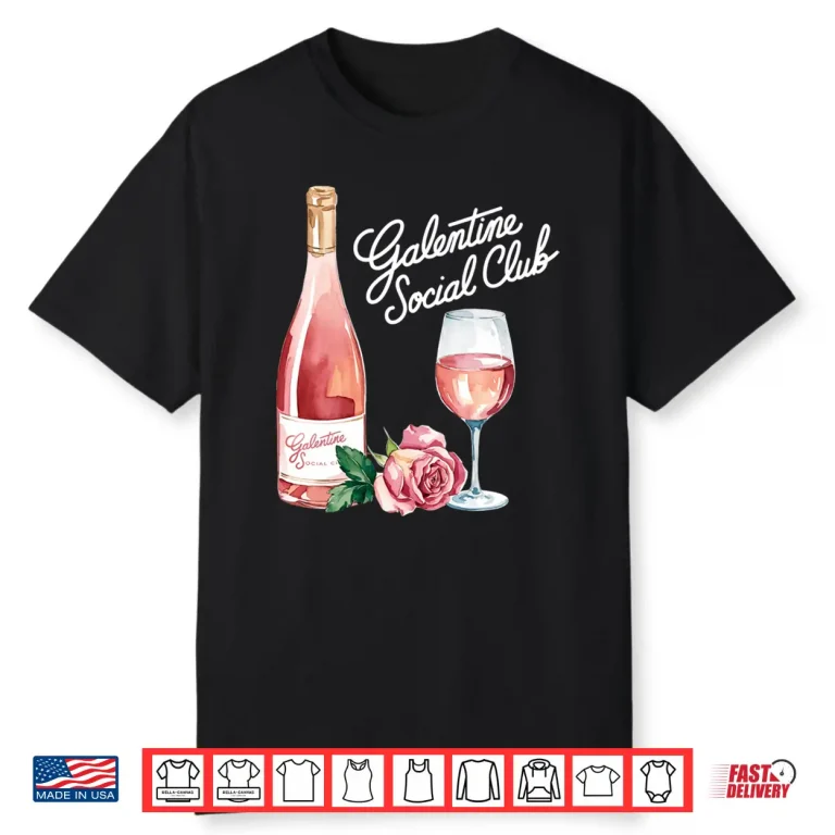 Galentine Social Club Funny Galentines Day Party Long Sleeve Shirt