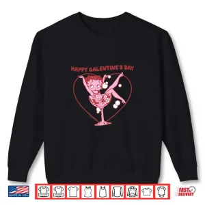 Sweatshirt Betty Boop Valentines Day Retro Galentines Day Martini Shirt