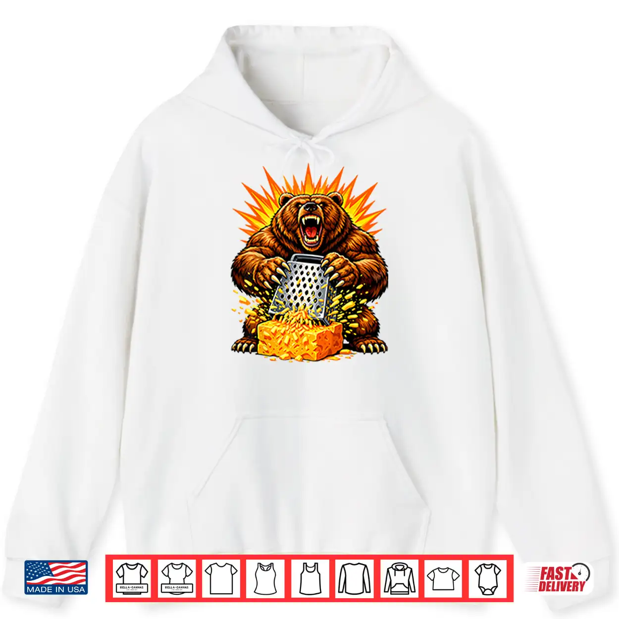 Angry Bear Grating Cheese Grater Hater Shirt Angry Bear Grating Cheese Grater Hater Shirt