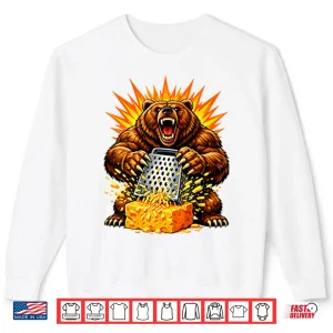 Sweatshirt Angry Bear Grating Cheese Grater Hater Shirt 6